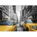 Fototapet New Yorks stadsmiljö - gula taxibilar och skyskrapor i bakgrunden 60203 additionalThumb 3