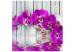 Fototapet Violet orchids with water reflexion 60233 additionalThumb 1
