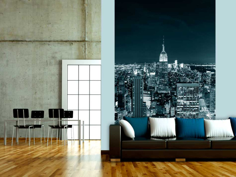 Fototapet Nattlivet i New York - stadspanorama med Empire State Building 61543