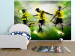 Fototapet Fotbollsmatch - män som spelar fotboll på en arena för tonåringar 61153