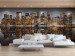 Fototapet Gyllene New York - arkitektur med glamour-effekt speglad i vatten 61553