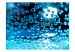 Fototapet Blå bubbelvatten - geometriska former på suddig bakgrund 60773 additionalThumb 1