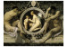 Fototapet Idyll Gustav Klimt - naken manlig och kvinnlig silhuett mot bakgrund 61204 additionalThumb 1