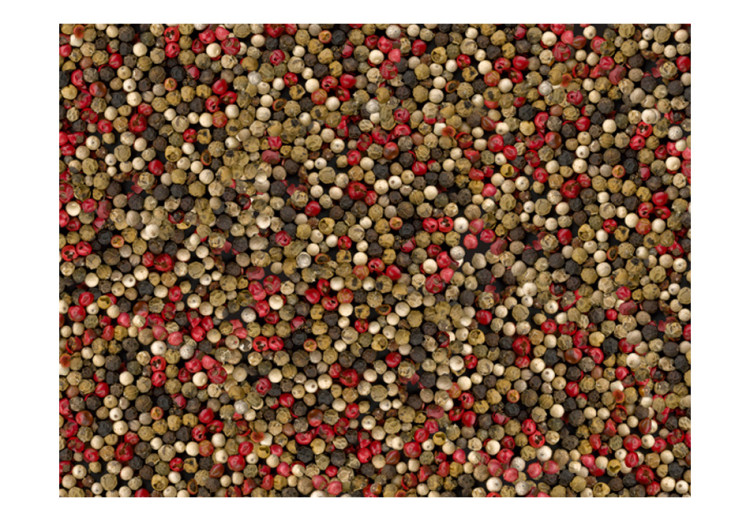 Fototapet Mosaik med färgglad peppar - kryddmotiv för köket eller matsalen 60224 additionalImage 1