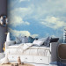 Fototapet Huvudet bland molnen - landskapets blå färg med vita moln 59854 additionalThumb 4
