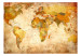 Fototapet Världskarta - karta med lands- och huvudstäder i retrostil 59964 additionalThumb 1