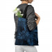 Shoppingväska Leaves in a moonlight - floral theme in the shades of blue 147574 additionalThumb 3