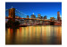 Fototapet Skymning över Brooklyn Bridge 61584 additionalThumb 1