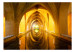 Fototapet Gyllene korridor - gammal tunnelarkitektur med vatten och djupillusion 62084 additionalThumb 1