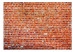 Fototapet Röd som tegel - bakgrund med murstensmotiv och rött tegeldesign 64884 additionalThumb 1