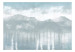 Fototapet Hazy Landscape - View of the Mountains and the Lake in Delicate Tones 146005 additionalThumb 1