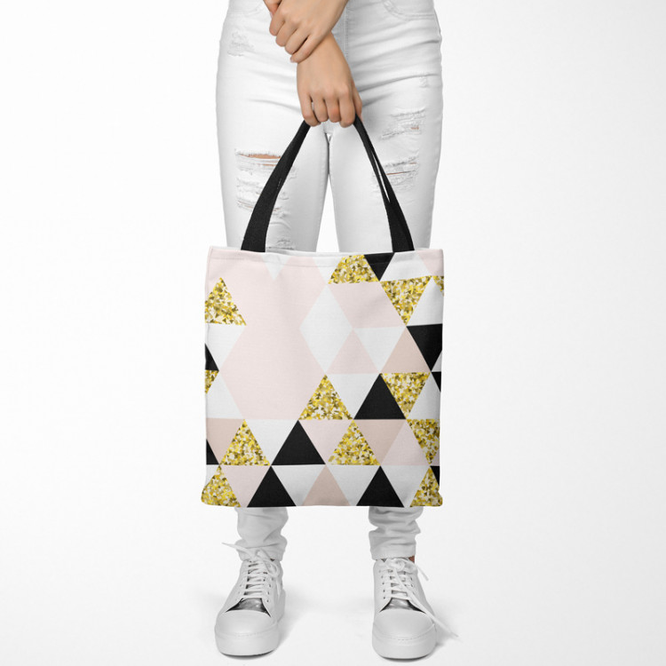 Shoppingväska Colourful mosaic - a geometric composition of triangles 147545 additionalImage 2
