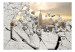 Fototapet Landskap bakom den vita tegelmuren - New York-landskap med moln 63955 additionalThumb 1