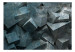 Fototapet Betonlawin - bakgrund i olika nyanser av grått med sten- och betongblock 60975 additionalThumb 1