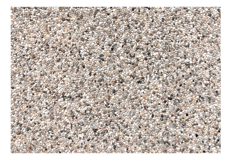 Fototapet Små stenar - ett färgglatt mönster av grå, rosa och vita stenar. 64875 additionalImage 1