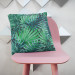 Mikrofiberkudda Palms and leaves - botanical composition, monstera in shades of green cushions 146795 additionalThumb 2