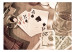 Fototapet Herrkväll med poker - spel med pengar och whiskey i retrostil 61095 additionalThumb 1