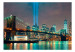 Fototapet Skiss av New York - svartvitt motiv med färgglada accenter 61495 additionalThumb 1