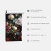 Fototapet Abstraktion - fantasifulla blommor med färgglada accenter på svart bakgrund 60736 additionalThumb 9