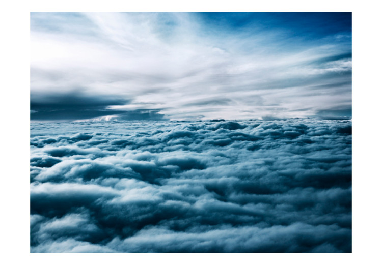 Fototapet Promenad bland molnen - landskap med himmel full av tunga åskmoln 59856 additionalImage 1