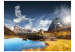 Fototapet Moln - höga berg vid en sjö under blå himmel 60586 additionalThumb 1