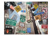 Fototapet New York-skyltar - street art med trafikskyltar från New York 60686 additionalThumb 1