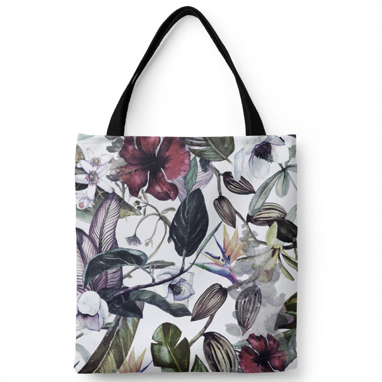 Shoppingväska Oriental plants - branches, leaves and flowers in watercolour style 147607