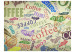 Fototapet Doften av kaffe - kaffeinspirerat motiv med färgglada texter i bakgrunden 60217 additionalThumb 1