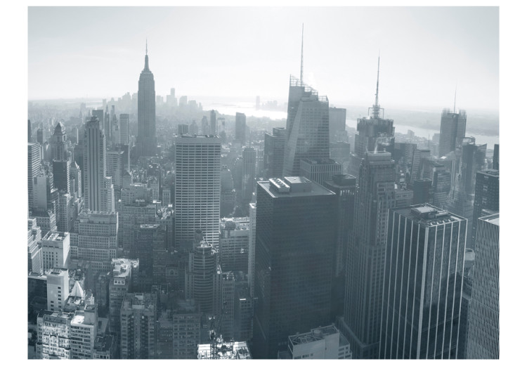 Fototapet New Yorks skyline svart och vitt 61637 additionalImage 1