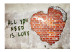 Fototapet Kärleken är allt du behöver - konstnärlig mural med text och kärlekstema 60757 additionalThumb 1