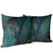 Mikrofiberkudda Botanical gold - a floral composition with monstera leaves cushions 146797 additionalThumb 6