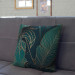 Mikrofiberkudda Botanical gold - a floral composition with monstera leaves cushions 146797 additionalThumb 7