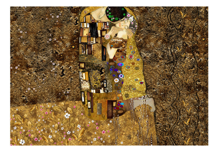 Fototapet Klimt inspiration: Golden Kiss 64508 additionalImage 1