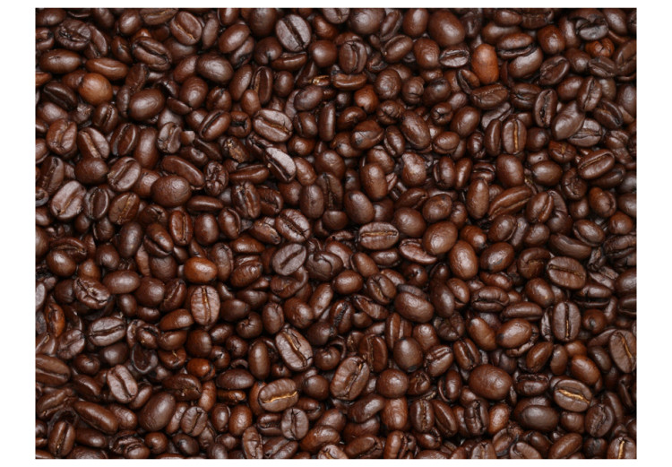 Fototapet Kaffebönor - energifyllt motiv med kaffebönor för köket eller matsalen 60218 additionalImage 1