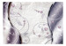 Fototapet Modern glans - silverbakgrund med rosa diamanter med vågeffekt 60128 additionalThumb 1