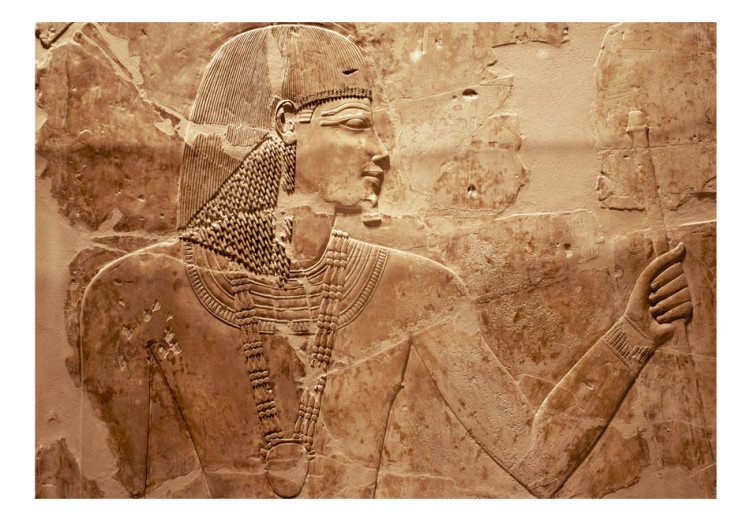 Fototapet Faraoens gestalt - motiv från det antika Egypten med en relieff i sten 64748 additionalImage 1