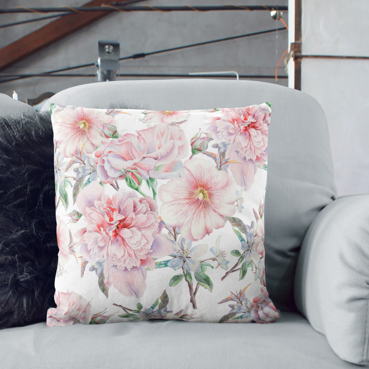 Mikrofiberkudda Spring beauty - a subtle floral composition in cottagecore style cushions 146809 additionalImage 4