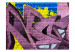 Fototapet Street art - graffiti - stads-mural med mönster på en tegelvägg 60549 additionalThumb 1