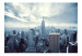 Fototapet Blå New York - stadens arkitektur med Empire State Building 61559 additionalThumb 1