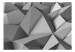 Fototapet Grafitutrymme - futuristisk grå abstraktion med 3D-effekt 60089 additionalThumb 1